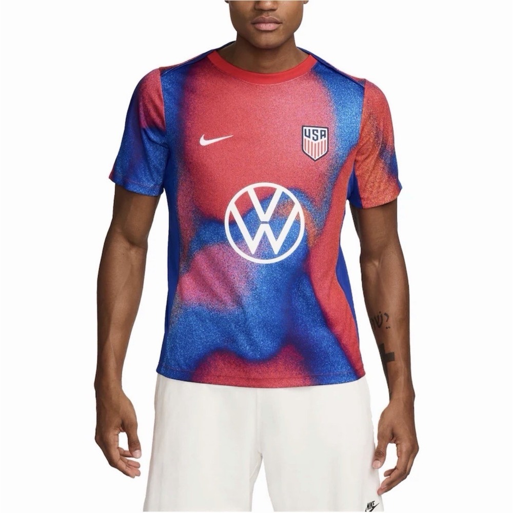 Nike USMNT Dri-FIT Academy Pro Pre-Match Soccer Top Men's Medium FJ2734-101 NWT